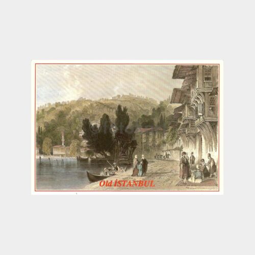 Boğaziçi Bebek Gravür Yeni Basım Kartpostal
