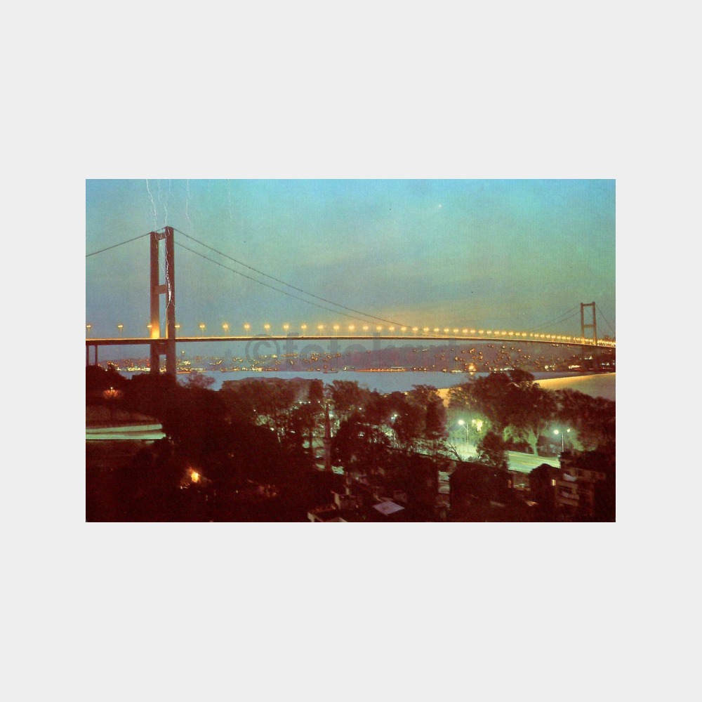 Boğaziçi Köprüsü Gece Manzarası Kartpostal