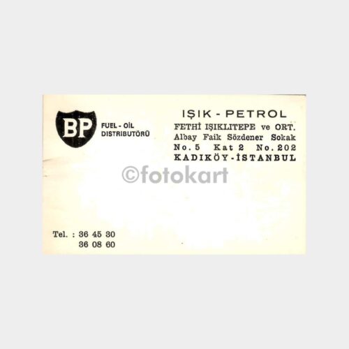 BP Petrol Kadıköy Fethi Işıklıtepe Kartvizit