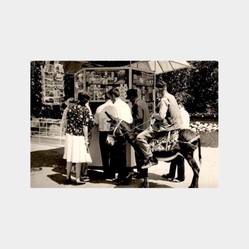 Büfede Bekleyenler ve Eşekli Amca Fotoğraf