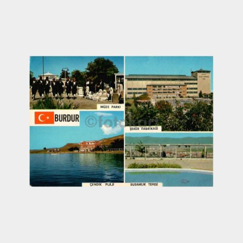 Burdur 4 Ayrı Görünüş Kartpostal