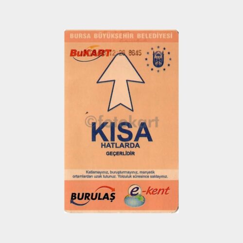 Bursa Belediye Otobüs Bilet Manyetik Kart