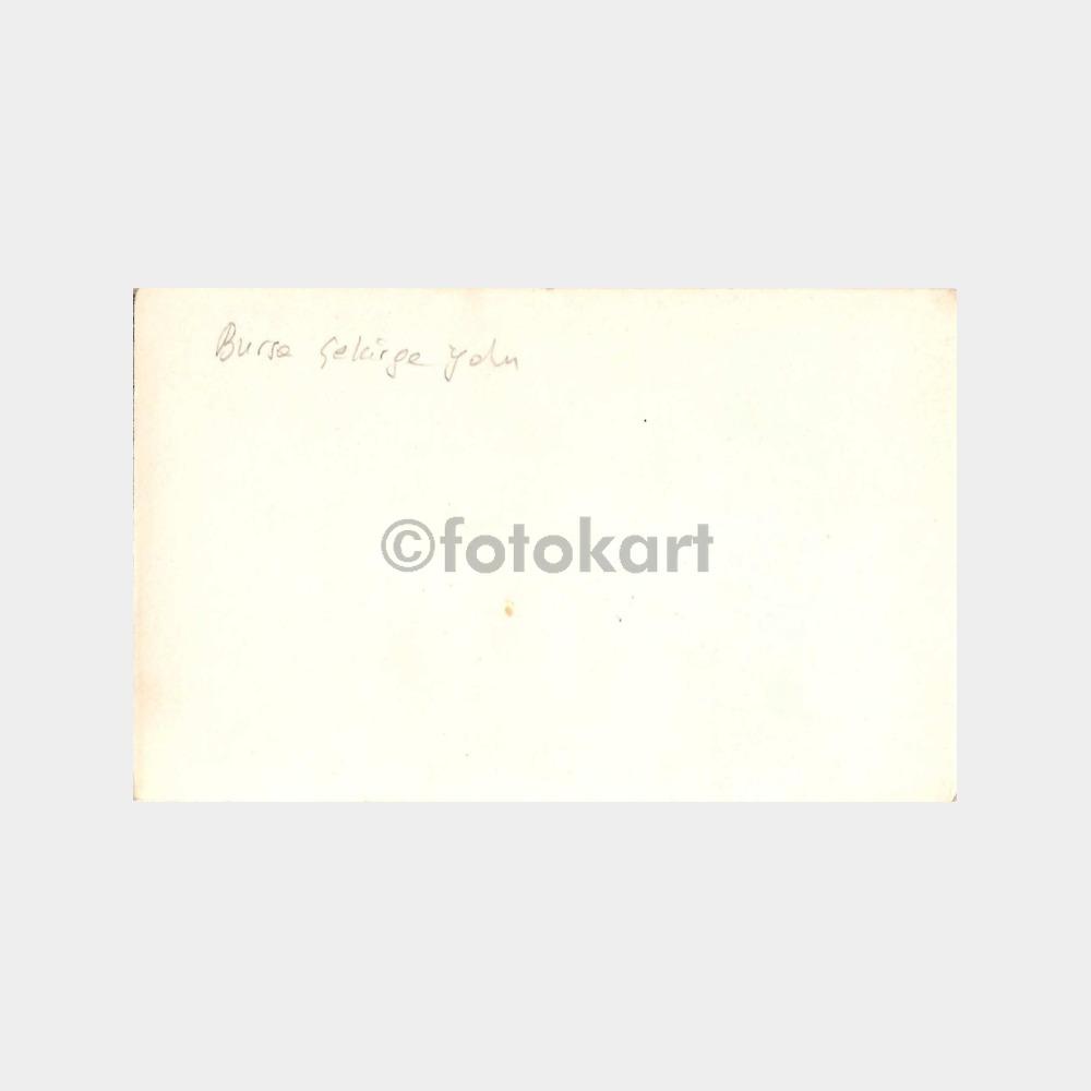 1930 Bursa Çekirge Yolu Nadir Fotokart - Görsel 2