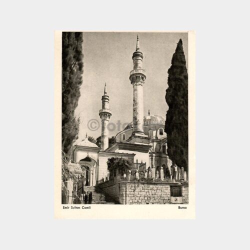 Bursa Emir Sultan Camii Görünüş Kartpostal