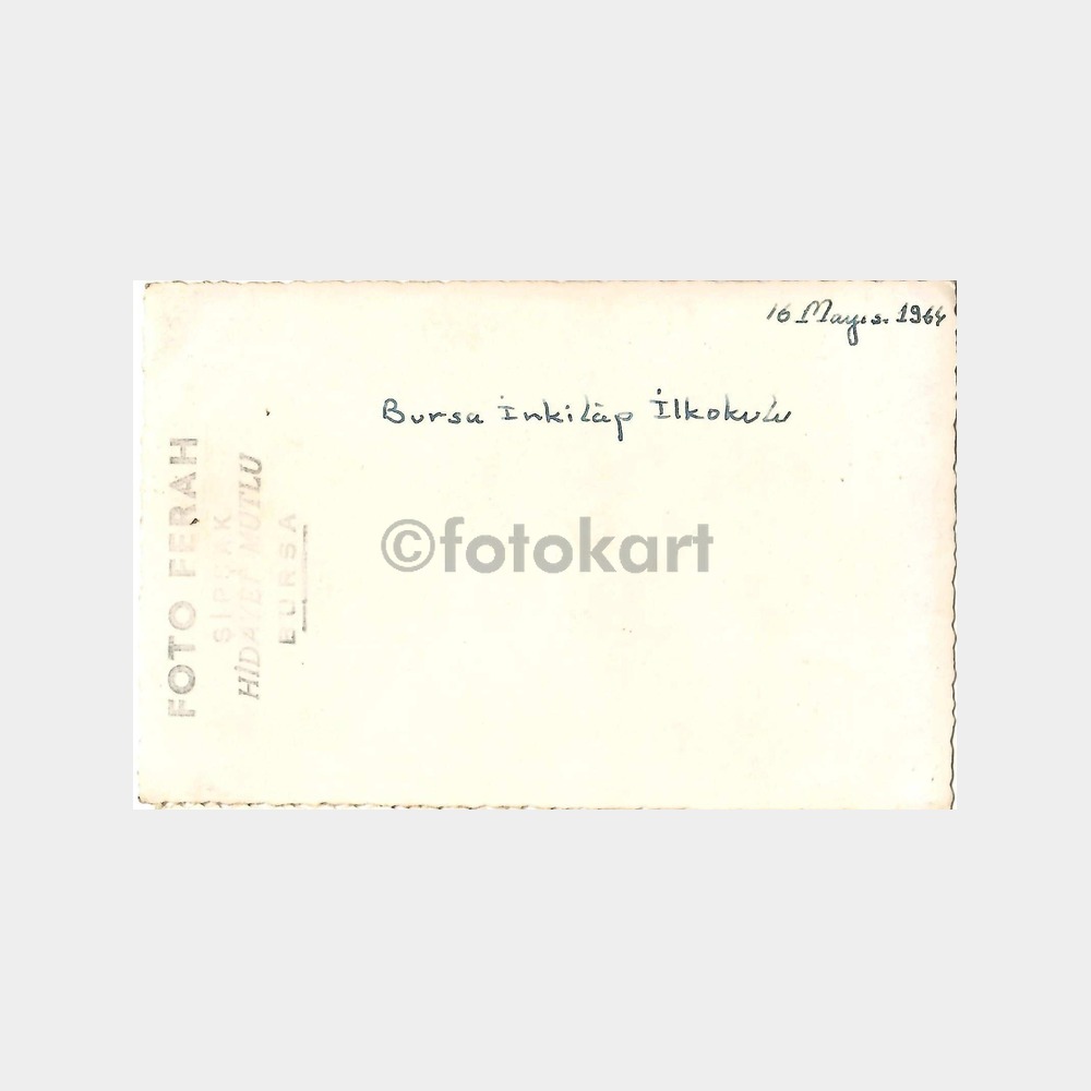 1964 Bursa İnkilap İlkokulu Fotoğraf - Görsel 2