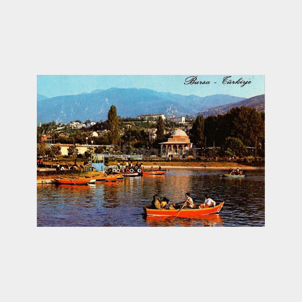 Bursa Kültürpark Havuzunda Gezinti Kartpostal