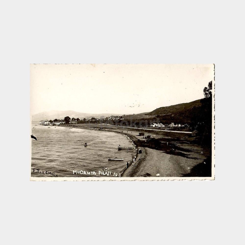 1938 Bursa Mudanya Plajı Fotokart