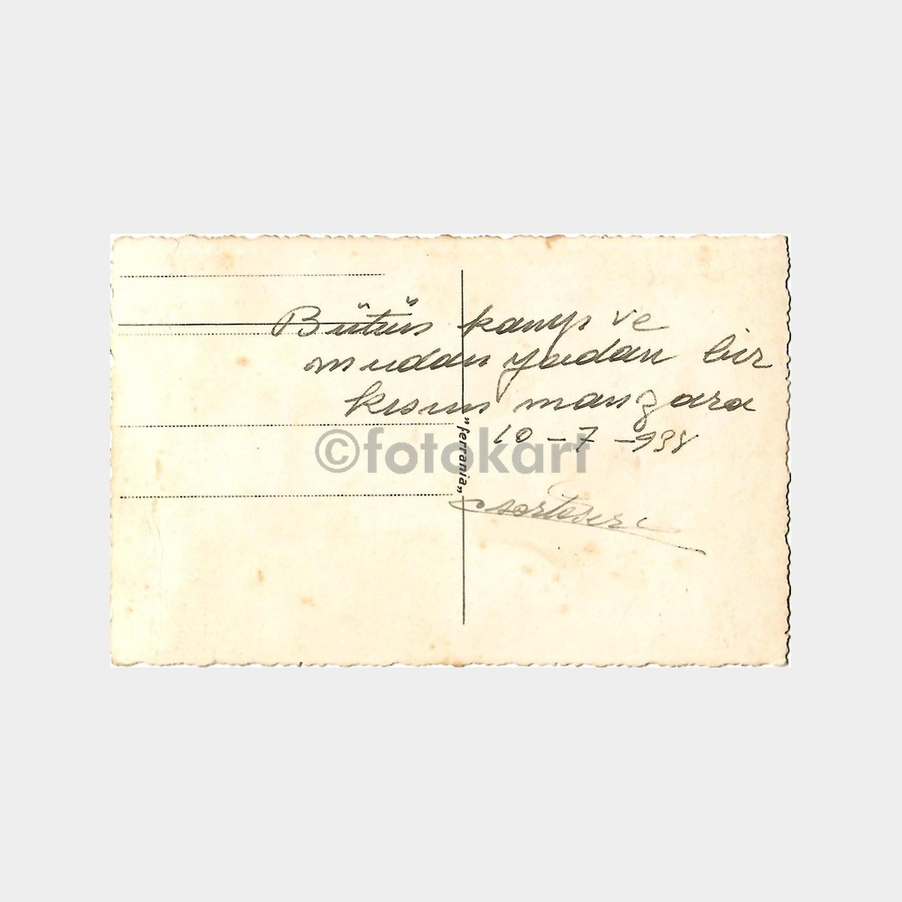 1938 Bursa Mudanya Plajı Fotokart - Görsel 2