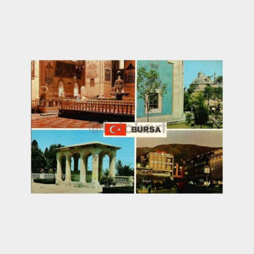 Bursa Şehirden 4 Görünüş Kartpostal