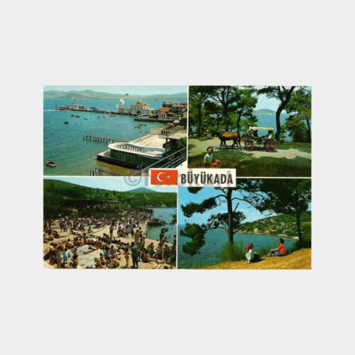 Büyükada 4 Muhtelif Görünüş Kartpostal