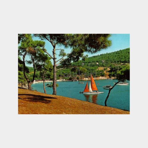 1975 Büyükada Plaj Konulu Kartpostal