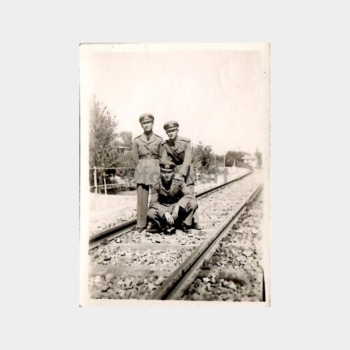 1942 Çankırı Askerler Tren Yolunda Fotoğraf