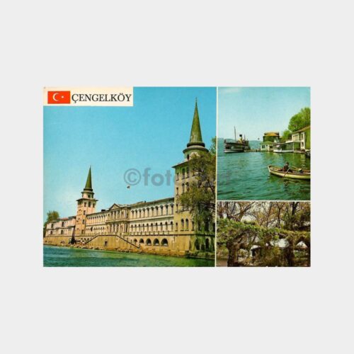 Çengelköy Kuleli Boğaziçi ve Gemi Kartpostal