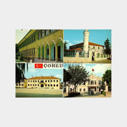 Çorlu Tekirdağ 4 Görünüş Kartpostal