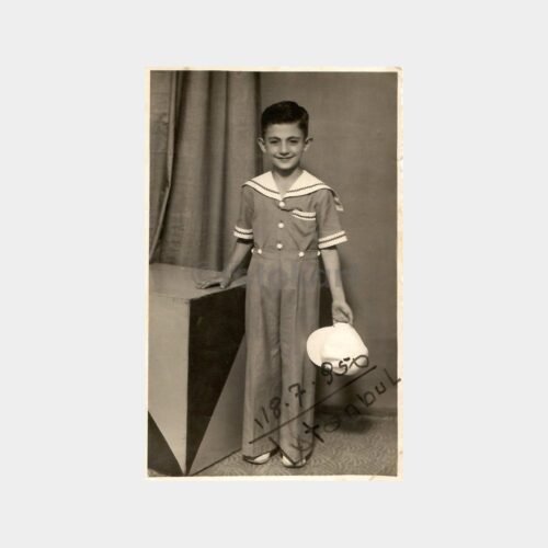 1950 Denizci Kıyafetli Çocuk Fotoğraf