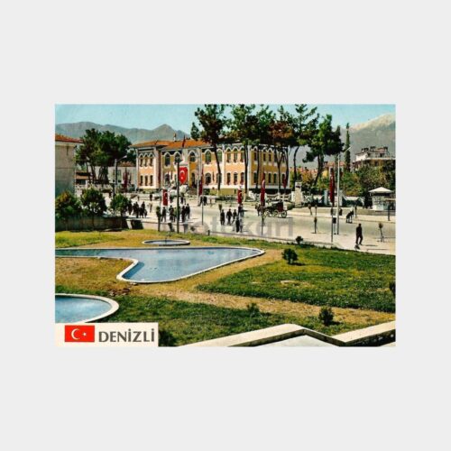 Denizli Meydan Genel Görünüm Kartpostal