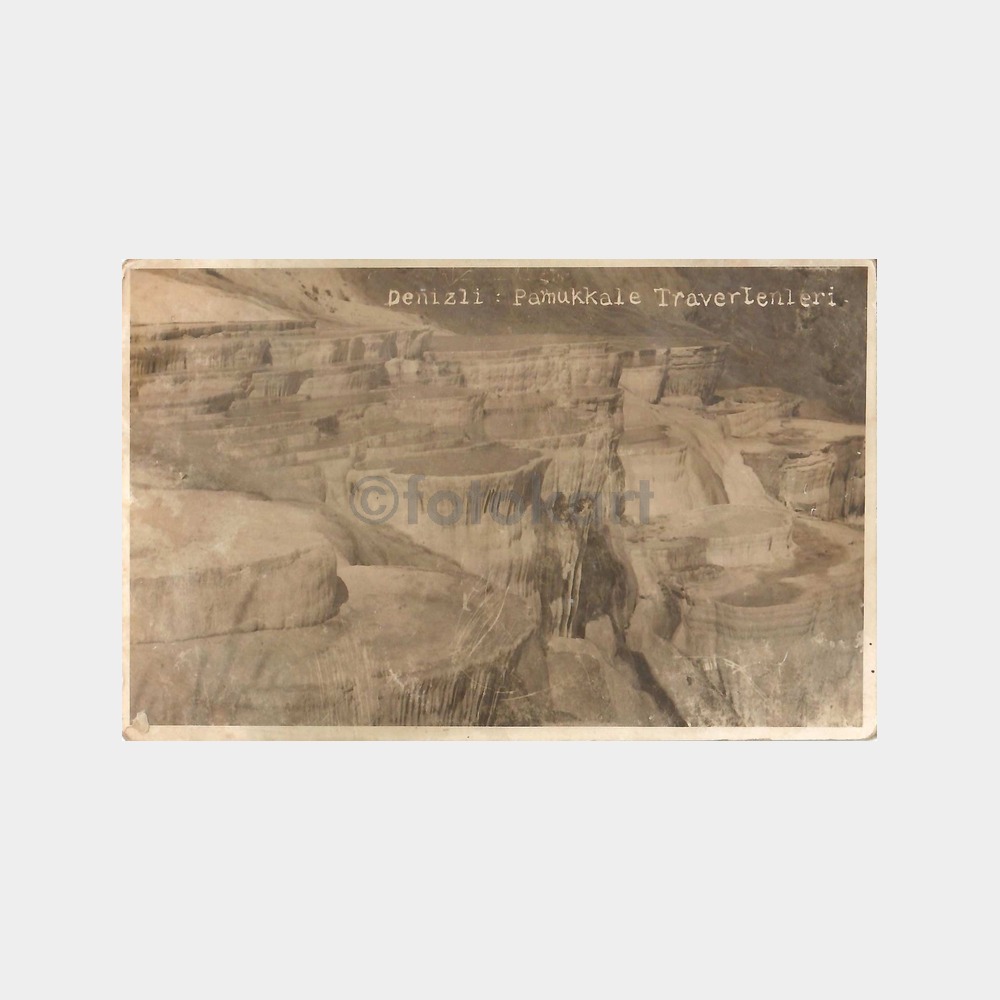 1933 Denizli Pamukkale Traverten Fotokart