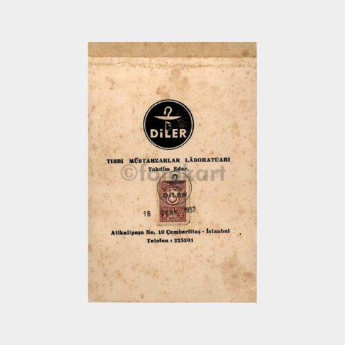 1957 Diler Tıbbi Müstahzar Laboratuvarı Not Defteri