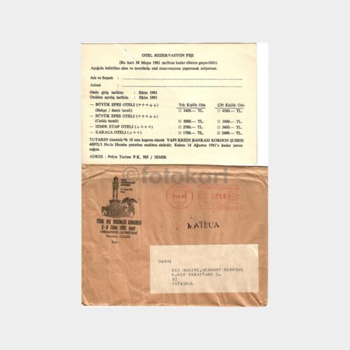 1981 Diş Hekimliği Kongresi Davet Yazısı