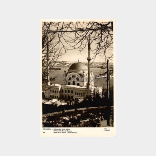 Dolmabahçe Camii İpek Kartpostal
