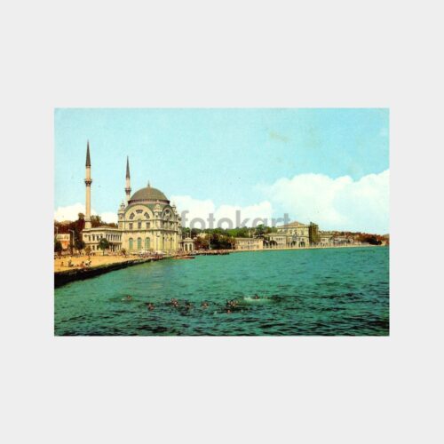 Dolmabahçe Camii ve Sarayı Kartpostal