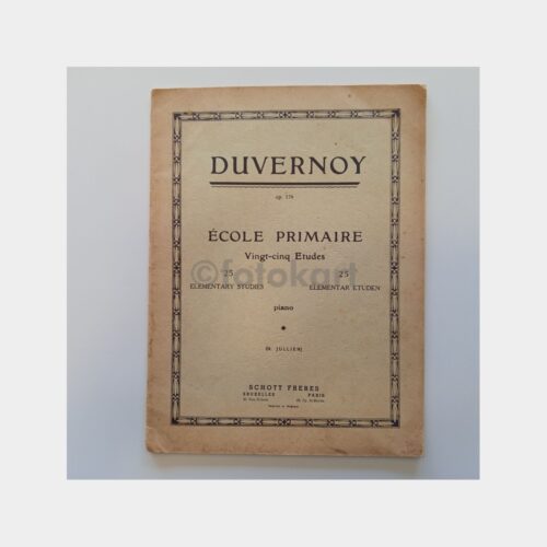 Duvernoy Piyano Metodu-Nota Kitabı