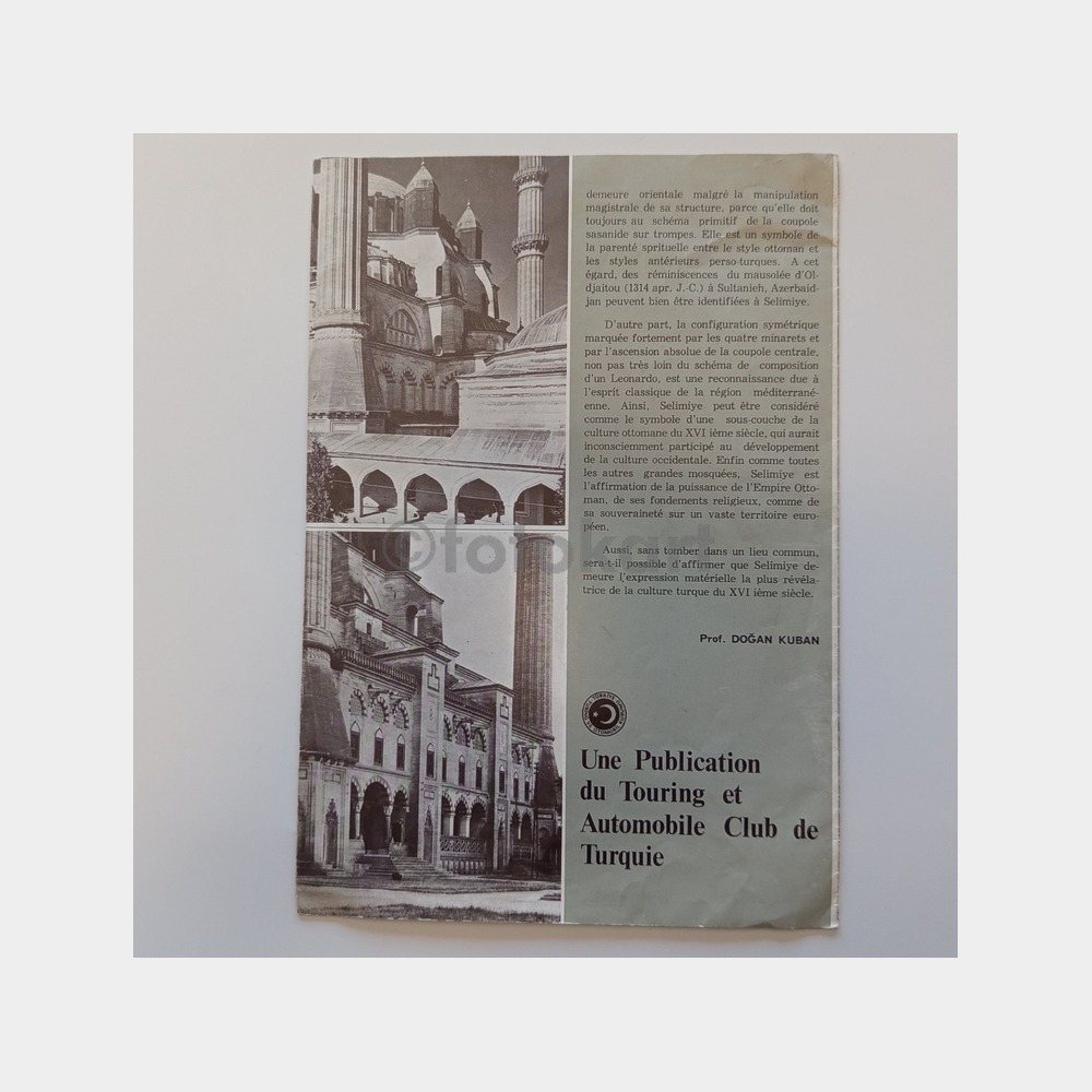 Edirne Selimiye Camii Tanıtım Broşürü (Fransızca, Foto Reha Günay) - Görsel 4