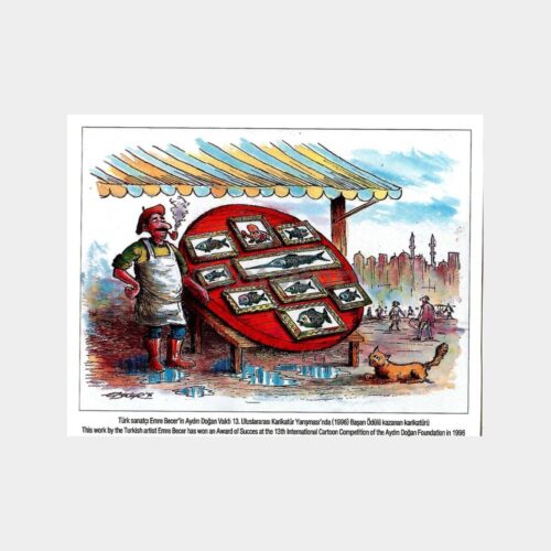 Emre Becer -Balıkçı- Karikatür Tebrik Kartı