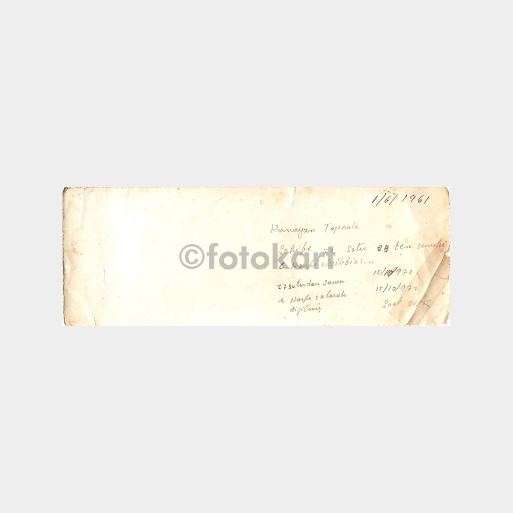 1961 Erdek Büyük Boy Fotokart - Görsel 2
