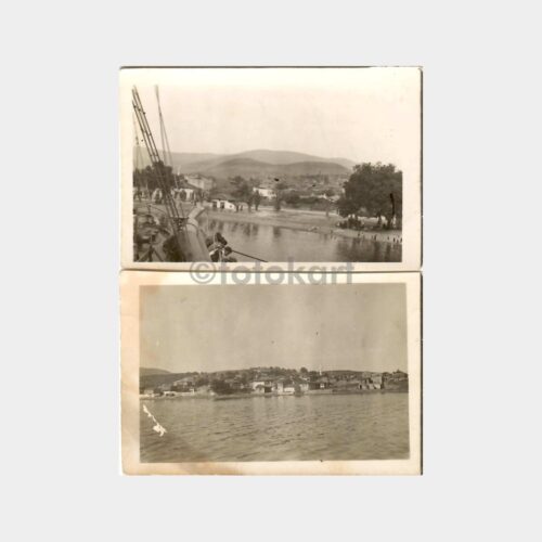 1944 Erdek Manzaraları 2 Adet Fotoğraf