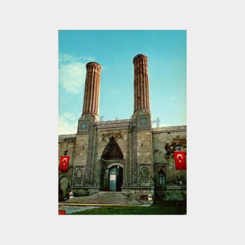 Erzurum Çifte Minare Kartpostal