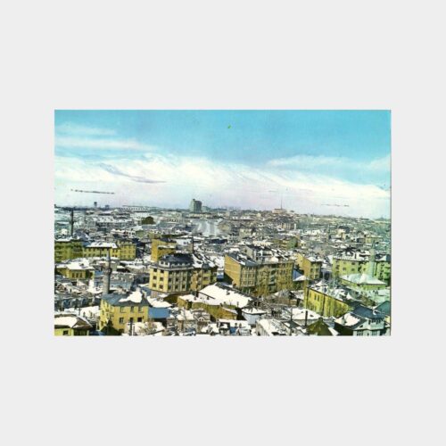Erzurum Karlar Altında Genel Görünüm Kartpostal