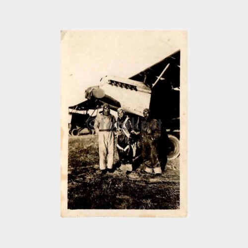 Eski Askeri Uçak ve Pilotlar Fotoğraf