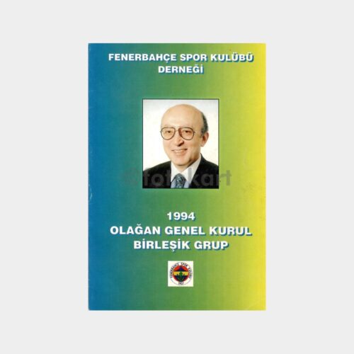 1994 Fenerbahçe Birleşik Grup Vefa Küçük Seçim Kitapçığı
