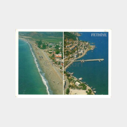 Fethiye ve Çalış Plajı Uçaktan Görünüm Kartpostal