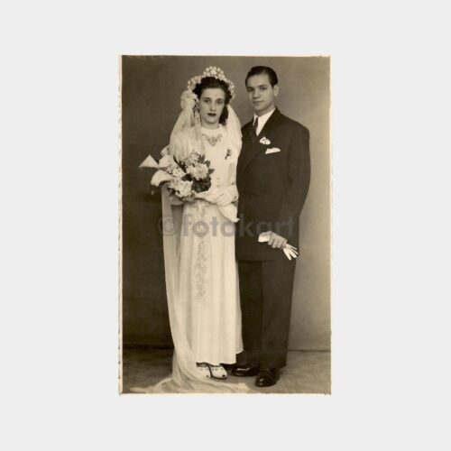 1949 Foto Moda Gelin Damat 2 Adet Fotoğraf