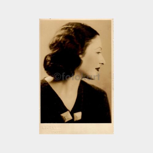 1933 Foto Süreyya - Kadın Portre Stüdyo Fotoğraf