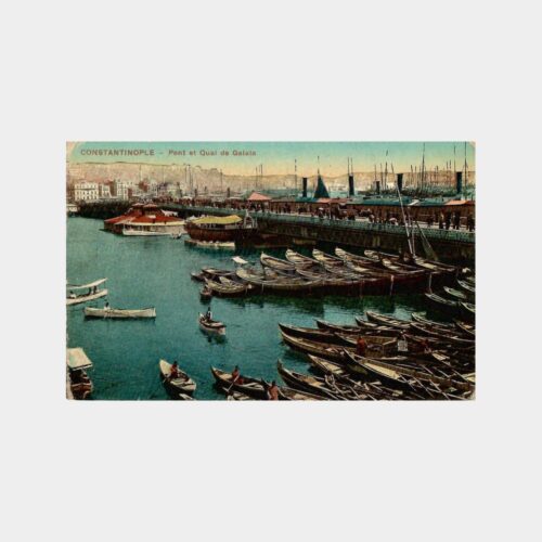 Galata Köprüsü Nadir Kartpostal