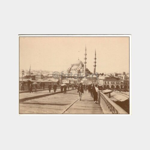 Galata Köprüsü ve Yeni Camii Reprodüksiyon Kart