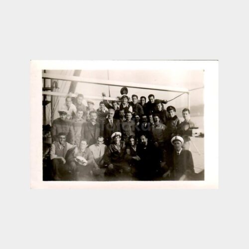Gemi Güvertesinde Kaptanlar ve Topluluk Fotoğraf