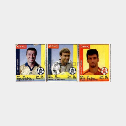 Genç Futbolcu Kartları (3 Adet)
