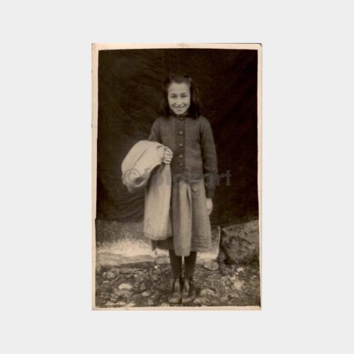 1941 Genç Kız Hatıra Stüdyo Fotoğraf