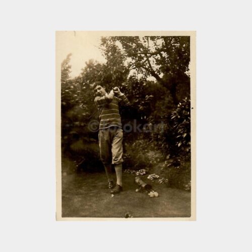 Golf Oynayan Delikanlı Genç Eski Fotoğraf