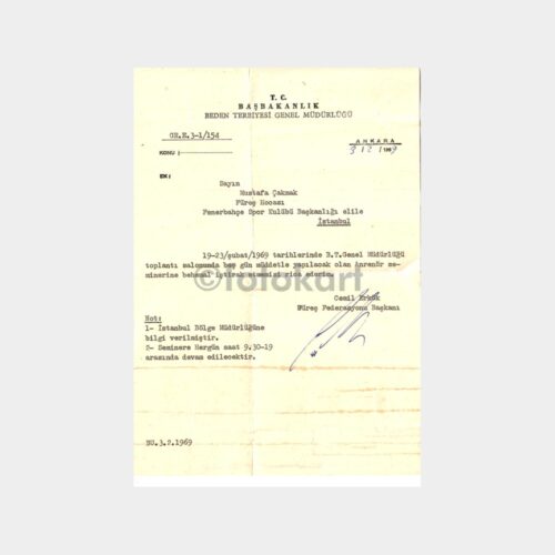 1989 Güreş Federasyonu Cemil Erkök Yazısı