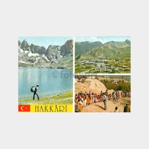 Hakkari 3 Görünüş Künye ve Haritalı Kartpostal