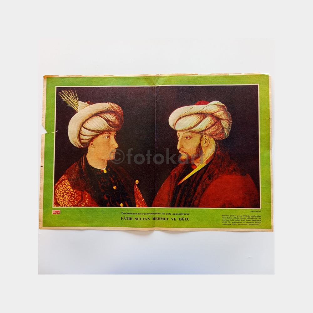 Hayat Dergisi - Orta Sayfası Poster, No. 34 Fatih Sultan Mehmet ve Oğlu