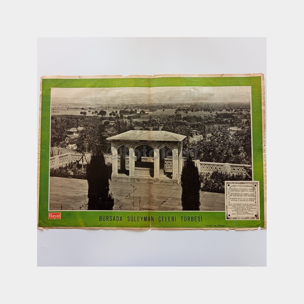 Hayat Dergisi - Orta Sayfası Poster, No. 53 Bursa Süleyman Çelebi Türbesi
