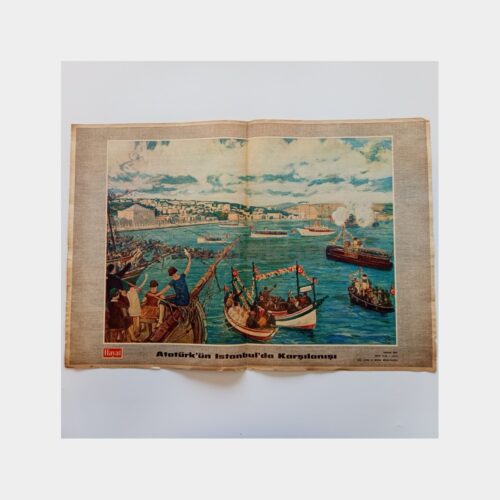 Hayat Dergisi - Orta Sayfası Poster, No. 37 Atatürk'ün İstanbul'da Karşılanışı