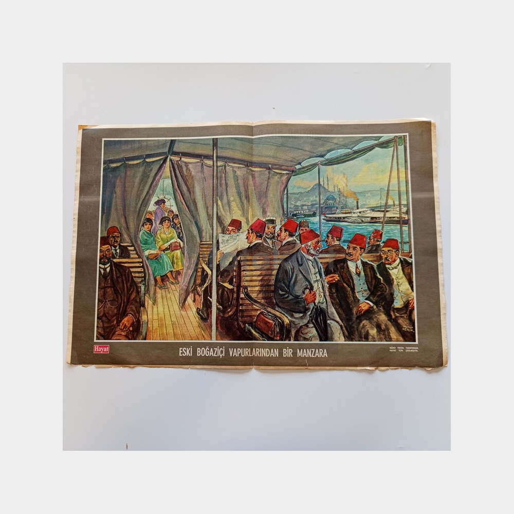 Hayat Dergisi - Orta Sayfası Poster, No. 20 Eski Boğaziçi Vapuru