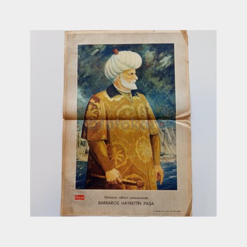 Hayat Dergisi - Orta Sayfası Poster, No. 19 Barbaros Hayrettin Paşa